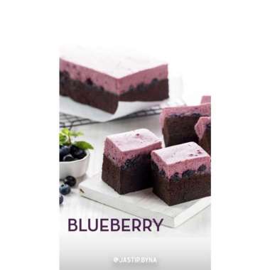 BROWNIES KUKUS AMANDA BANDUNG Blueberry