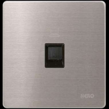 STOP KONTAK DATA OUTLET NERO STAINLESS V8PCA