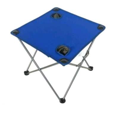 Meja Lipat Camping Mancing Outdoor Portable Table Bangku Lipat Lwy Biru