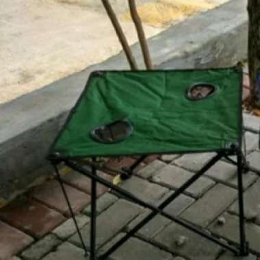 Meja Lipat Camping Mancing Outdoor Portable Table Bangku Lipat Lwy Hijau
