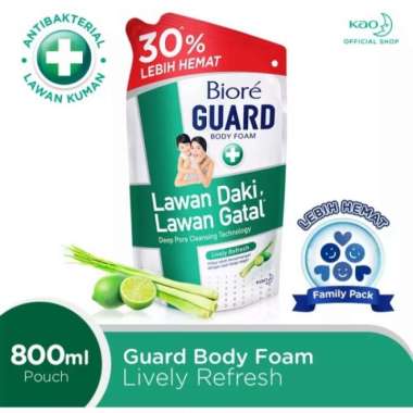 Promo Harga Biore Guard Body Foam Lively Refresh 800 ml - Blibli