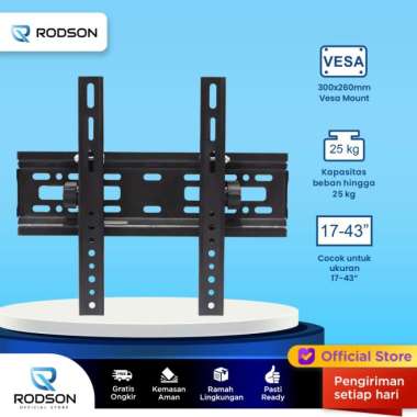Bracket TV Monitor RODSON RB3T Wall Bracket LED LCD 17"-43" Inch
