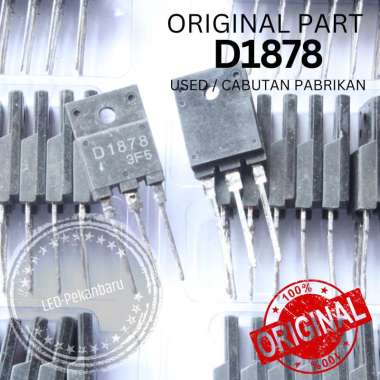 TRANSISTOR HORIZONTAL D1878 D 1878 TR POWER TV DUMPER CABUTAN ORIGINAL