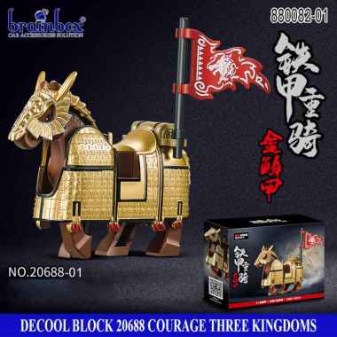 Decool Block Brick Horse Three Kingdom Mainan Balok Susun Kuda 20688-01