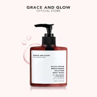 Grace and Glow Brightening Body Wash | Shower Gel | - Sabun Mandi Cair Mencerahkan Kulit dan Melembabkan kulit with Niacinamide + Glutathione 400mL