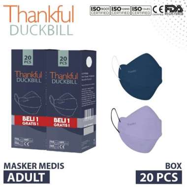 Masker Thankful Duckbill 4Ply 4D