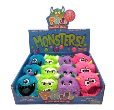 MAINAN BOLA JELLY MONSTER 1 PLUSH BALL JELLIES yetti