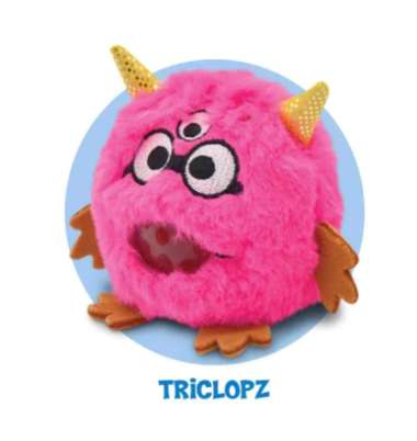MAINAN BOLA JELLY MONSTER 1 PLUSH BALL JELLIES triclops