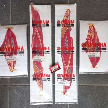 Strip striping lis grapik Fullset mio sporty merah bunga 2005 Multicolor