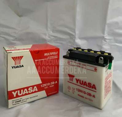 AKI MOTOR RODA TIGA VIAR TOSSA AKI UNTUK LAMPU PENERANGAN YUASA 12N10 Multicolor