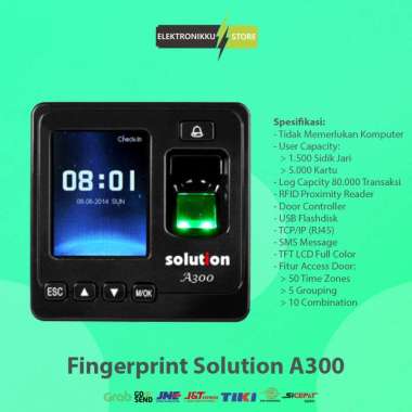 Mesin Absensi Fingerprint Solution A300 Absen Absensi Sidik Jari