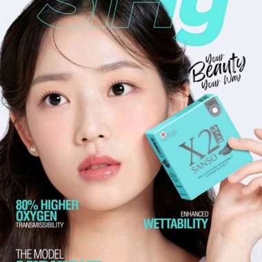 Softlens X2 New Sanso (0.50 - 6.00) Minus 6.50 - 10.00 Sky