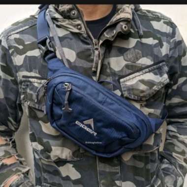 Tas selempang Eiger Cervus Nos waistbag pinggang pria original Hitam