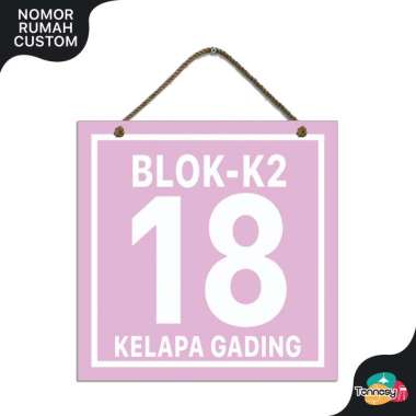 TENNESY HIASAN KUSTOM NOMOR RUMAH SIGN NOMOR REQUEST NOMOR 20x20CM HIASAN DINDING GANTUNG WALL DECOR