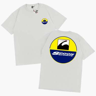 KRMK Kaos T Shirt Racing SPOON SPORTS Kaos Otomotif V5 PUTIH M