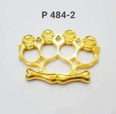 BARNEKEL KNUCKLE BESI TENGKORAK GOLD