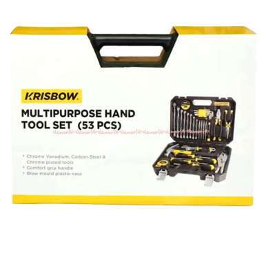 Krisbow Hand Tool Kit 53pcs Peralatan Obeng 1set