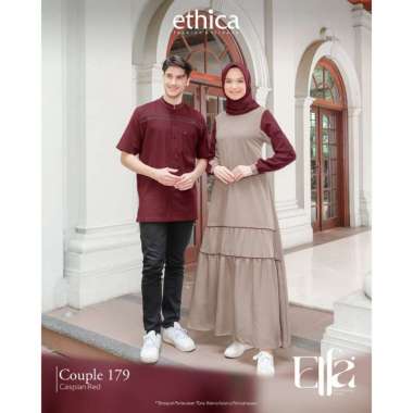 COUPLE 179 CASPIAN RED ETHICA ORIGINAL GAMIS DEWASA AYUMI 413 CASPIAN RED KOKO DEWASA KAHFI 292 SARI