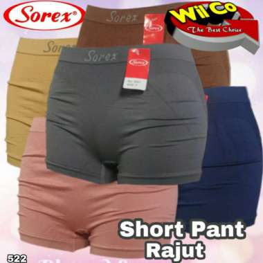 B522 CD BOXER WANITA BAHAN RAJUT FREESIZE FREE SIZE DONGKER
