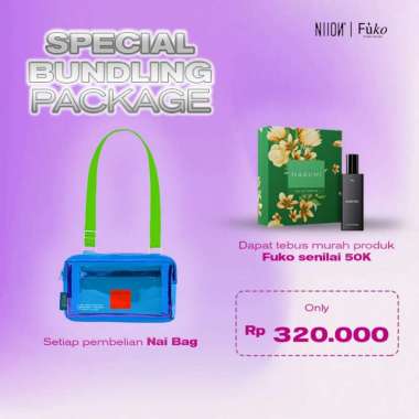 SPV Niion Pop Glaze Nai Sling Bag Transparent / Tas Selempang Transparan Wanita Pria BUNDLING FUKO B