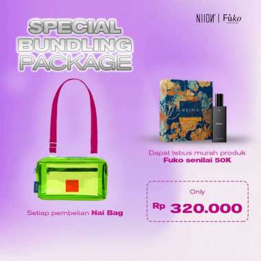 SPV Niion Pop Glaze Nai Sling Bag Transparent / Tas Selempang Transparan Wanita Pria BUNDLING FUKO N