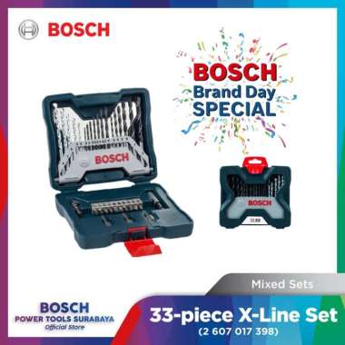 Mata Bor & Mata Obeng Set Bosch 33 pcs X-Line Set
