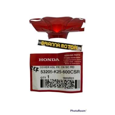 COVER KEMUDI DEPAN MERAH BEAT FI ESP ORI HONDA 53205 K25 600CSR