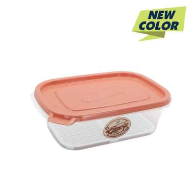 CLARIS Foodsaver 2737 RE | Tempat Makan Plastik 770 Ml | Bekal Makan Peach