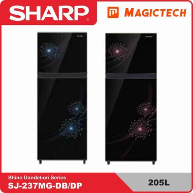 KULKAS SHARP 2 PINTU SJ-237MG-DP 205L - PINK MERAH MUDA