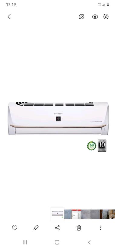 [GARANSI RESMI] SHARP AH-AP5UHL Sayonara Panas J60 Series AC Split [0.5 PK]