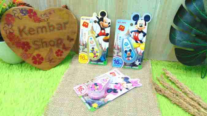 0801 Tipex Roll Correction Tape Tip-ex Kertas Tipeks Aneka Karakter Random Random