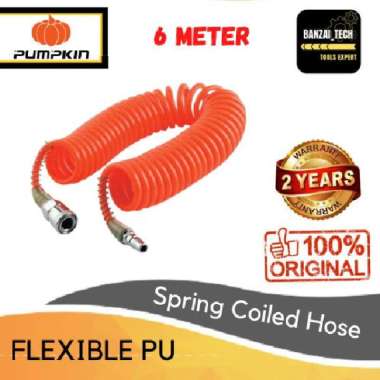 Pumpkin 6m Spring Coiled PU Hose / Selang Pegas Pneumatic Thailand