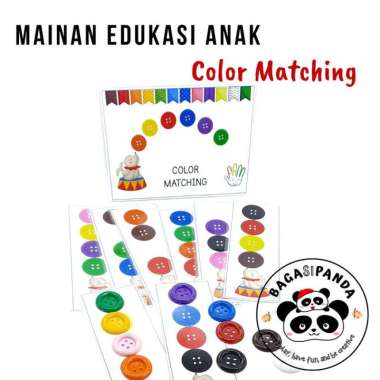 Mainan Edukasi Montessori Anak 2-3 tahun - Color Matching Circus Theme
