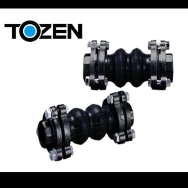 Flexible rubber twinflex TOZEN screw 1" double bellow/flexible drat