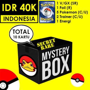 Paket Promo Kartu Pokemon Indonesia - Secret Rare SR Pack (Isi 10 Kartu) Random Card TCG Original Mu