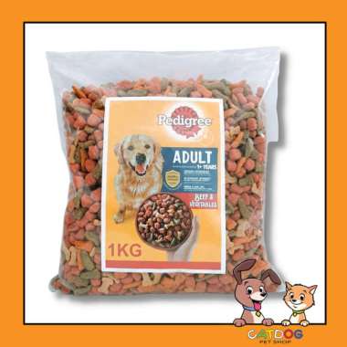 Dog food pedigree adult beef 1 kg