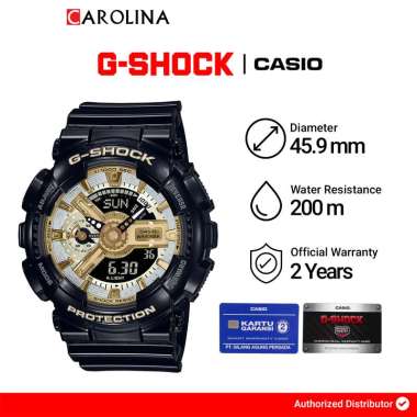 Jam Tangan Pria Casio G-SHOCK x ITZY GMA-S110GB-1A Black Resin Band [Jakarta ]