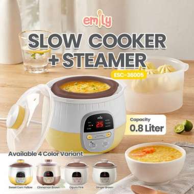 ELEK110 SLOW COOKER EMILY PORRIDGE COOKER & STEAMER 0,8 LITER EPC22001