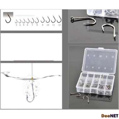 Kail Pancing Long Handled Fishing Hook Ten Division No 3-12 Set 94151