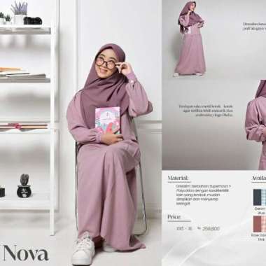 Rabbani Dresslim Dara Nova Gamis Baju Muslim Wanita Remaja