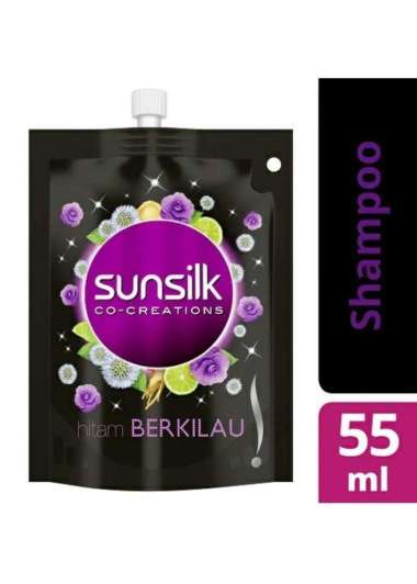 Promo Harga SUNSILK Shampoo Black Shine 55 ml - Blibli