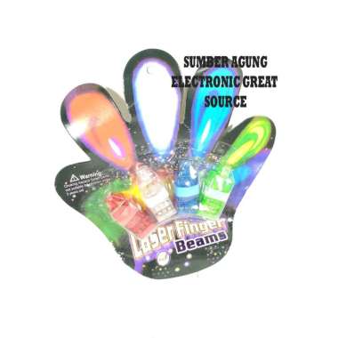 Laser Finger Beams Pointer 4 Warna Merah Kuning Biru Hijau Presentasi Permainan