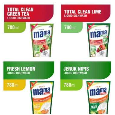 sabun cuci piring mama lemon 780ml greentea