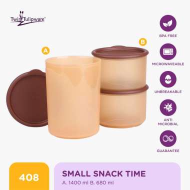 Twin Tulipware Small Snack Time Golden Lady