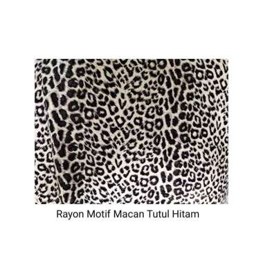 Kain Rayon Macan Tutul Hitam
