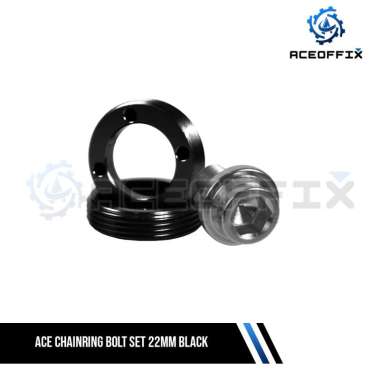 ACE CHAINRING BOLT SET 22MM RED