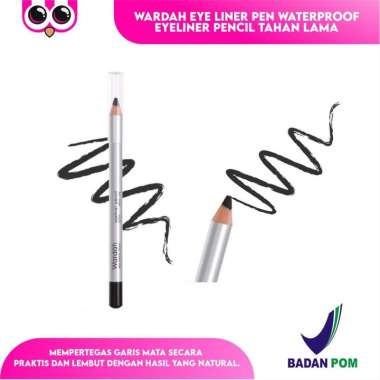 WARDAH EYE LINER PEN WATERPROOF EYELINER PENCIL TAHAN LAMA BLACK