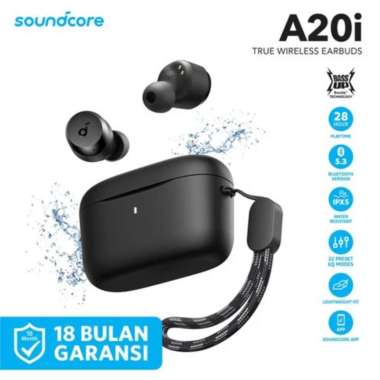 Headset Bluetooth TWS Soundcore A20i A3948H11 - BLACK putih