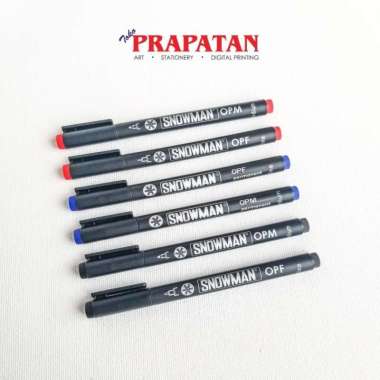 Spidol OHP Snowman OPF - Fine size (Hitam, Merah, Biru) Merah