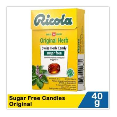Ricola Sugar Free Original 40 gr Permen Bebas Gula